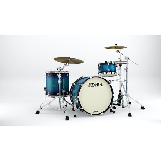 Tama Starclassic Maple 3pc Drum Set w/ 22bd, Chrome hw - Molten Electric Blue Burst