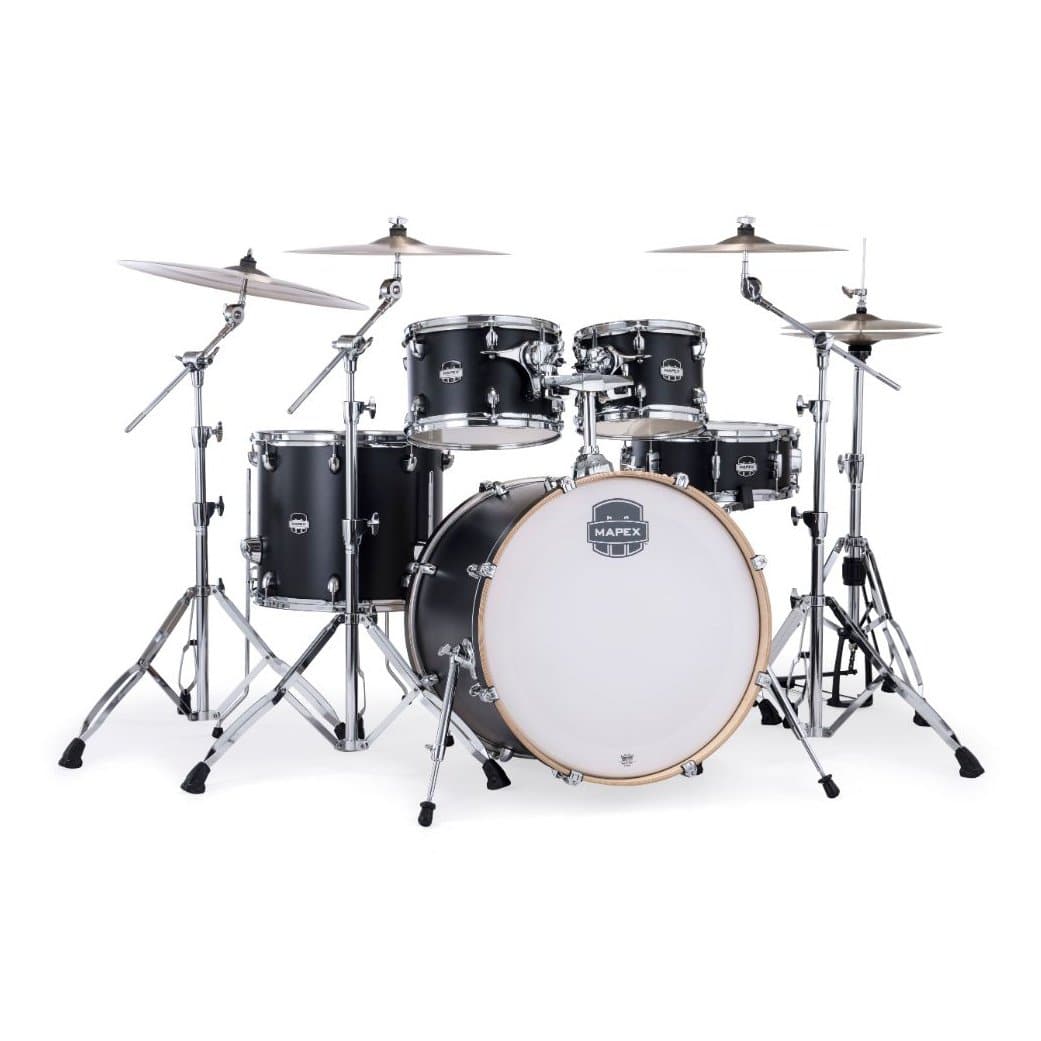Mapex Mars Maple 5pc Rock Drum Set Matte Black