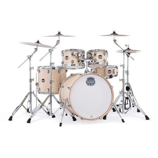 Mapex Mars Maple 5pc Rock Drum Set Natural Satin