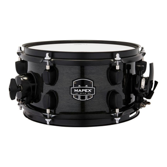 Mapex MPX Maple/Poplar Hybrid Shell Side Snare Drum 10x5.5 Trans Midnight Black