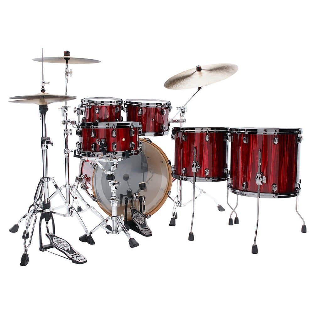 Tama Starclassic Performer 5pc Drum Set Crimson Red Waterfall