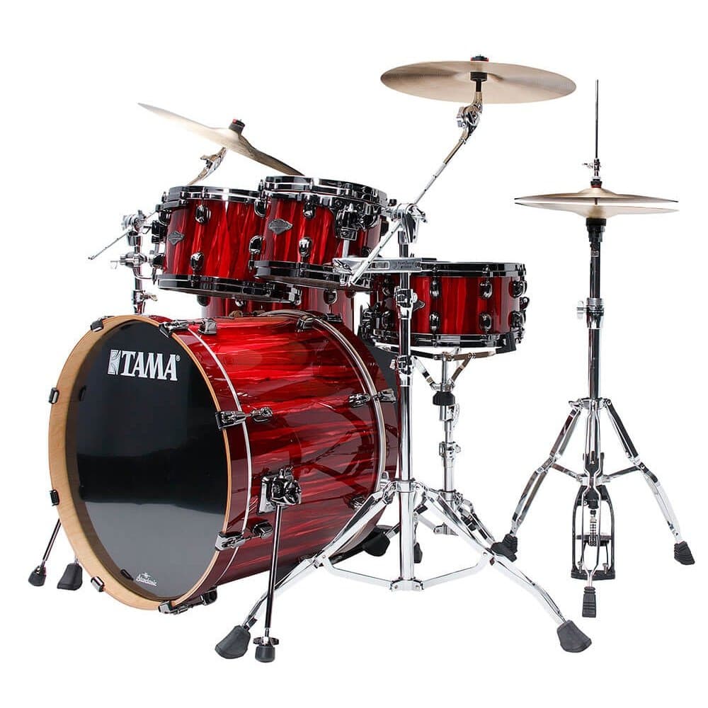 Tama Starclassic Performer 5pc Drum Set Crimson Red Waterfall