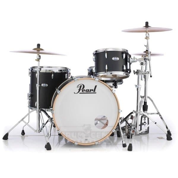 Pearl Masters Maple Complete 3pc Drum Set 24/13/16 Matte Black Mist