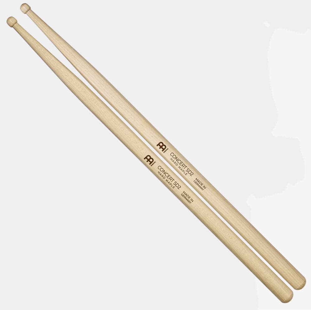 Meinl Concert HD2 Drumstick Hickory Round Wood Tip Pair
