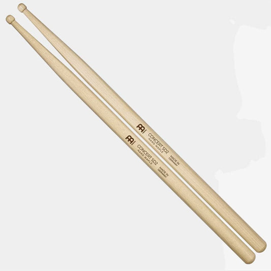 Meinl Concert HD2 Drumstick Hickory Round Wood Tip Pair