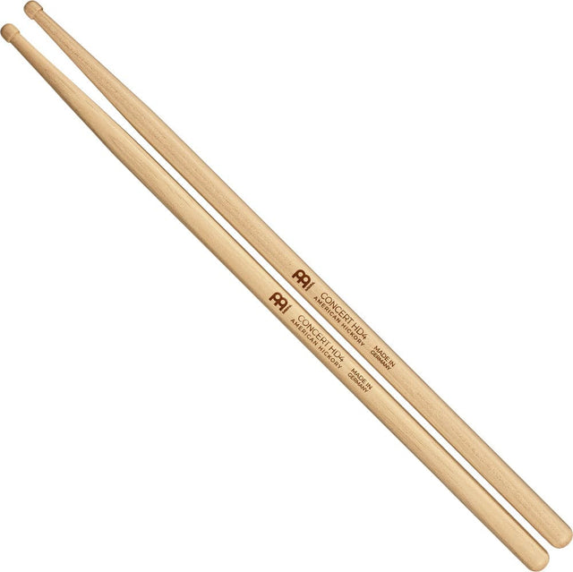 Meinl Concert Hd4 Drumstick Hickory Round Wood Tip Pair