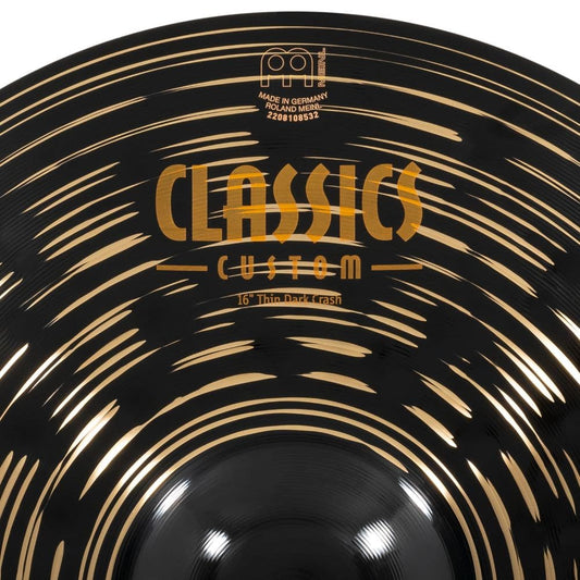 Meinl Classics Custom Dark Thin Crash Cymbal 16"