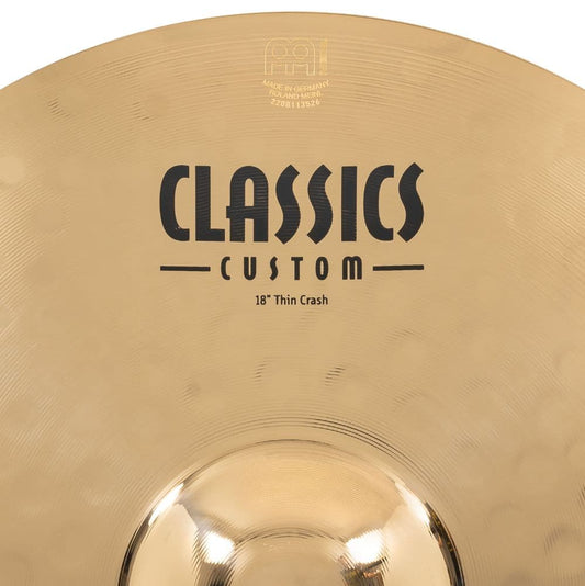 Meinl Classics Custom Brilliant Thin Crash Cymbal 18"