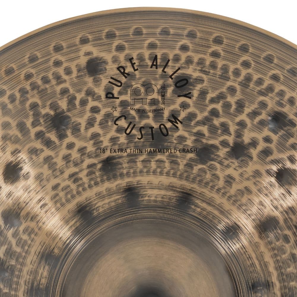 Meinl Pure Alloy Custom Extra Thin Hammered Crash Cymbal 18"