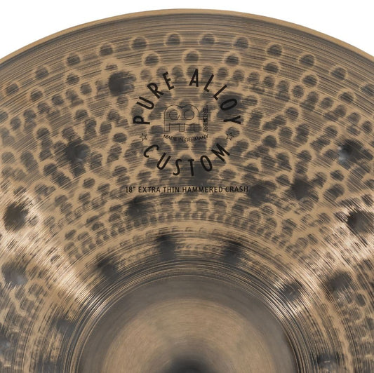 Meinl Pure Alloy Custom Extra Thin Hammered Crash Cymbal 18"