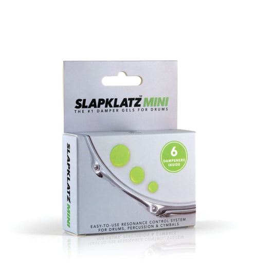 SlapKlatz Mini Drum Dampener Gel Pads w/Case, 6pk Alien Green