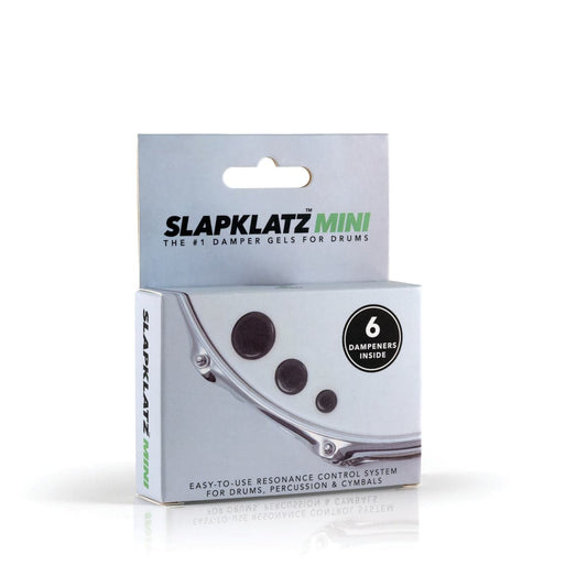 SlapKlatz Mini Drum Dampener Gel Pads w/Case, 6pk Black