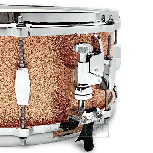Milestone Founder's Model Fiberglass Composite Snare Drum 14x6.5 Copper Sparkle