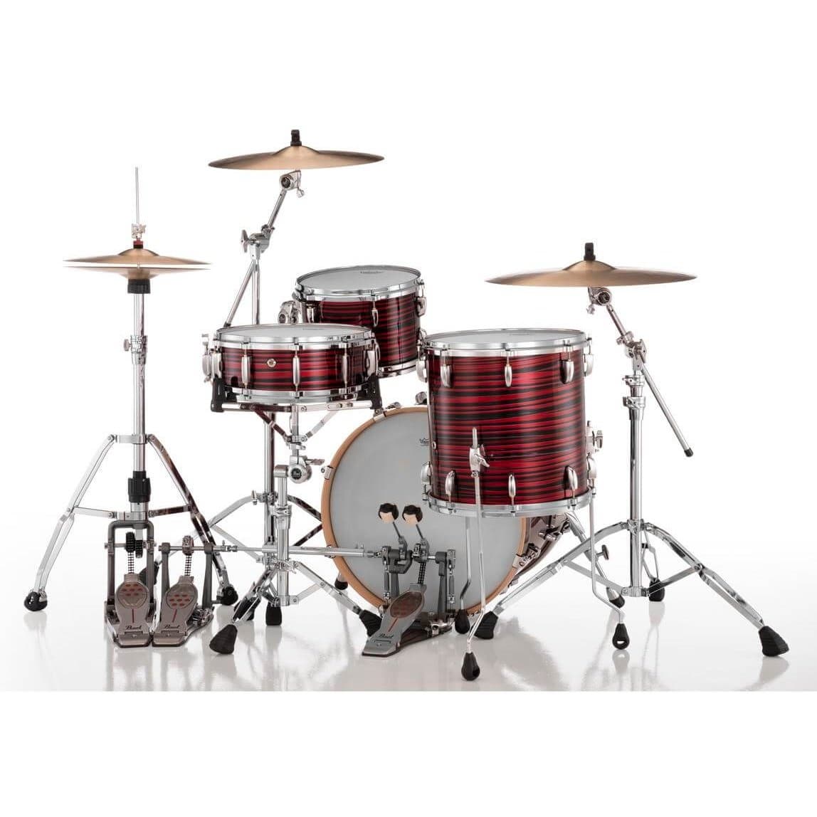 Pearl Masters Maple MM6 3pc Drum Set 20/12/14 w/Standard R2 Mounts Red Oyster Swirl