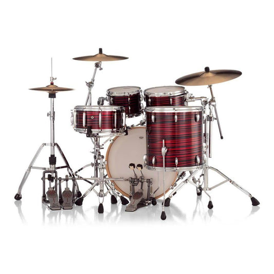 Pearl Masters Maple MM6 4pc Drum Set w/22x16BD w/Standard R2 Mounts Red Oyster Swirl