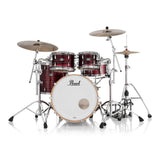 Pearl Masters Maple MM6 4pc Drum Set w/22x16BD w/Standard R2 Mounts Red Oyster Swirl