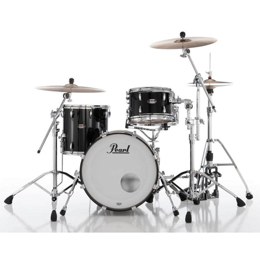 Pearl Masters Maple MM6 3pc Drum Set 20/12/14 w/Standard R2 Mounts Piano Black