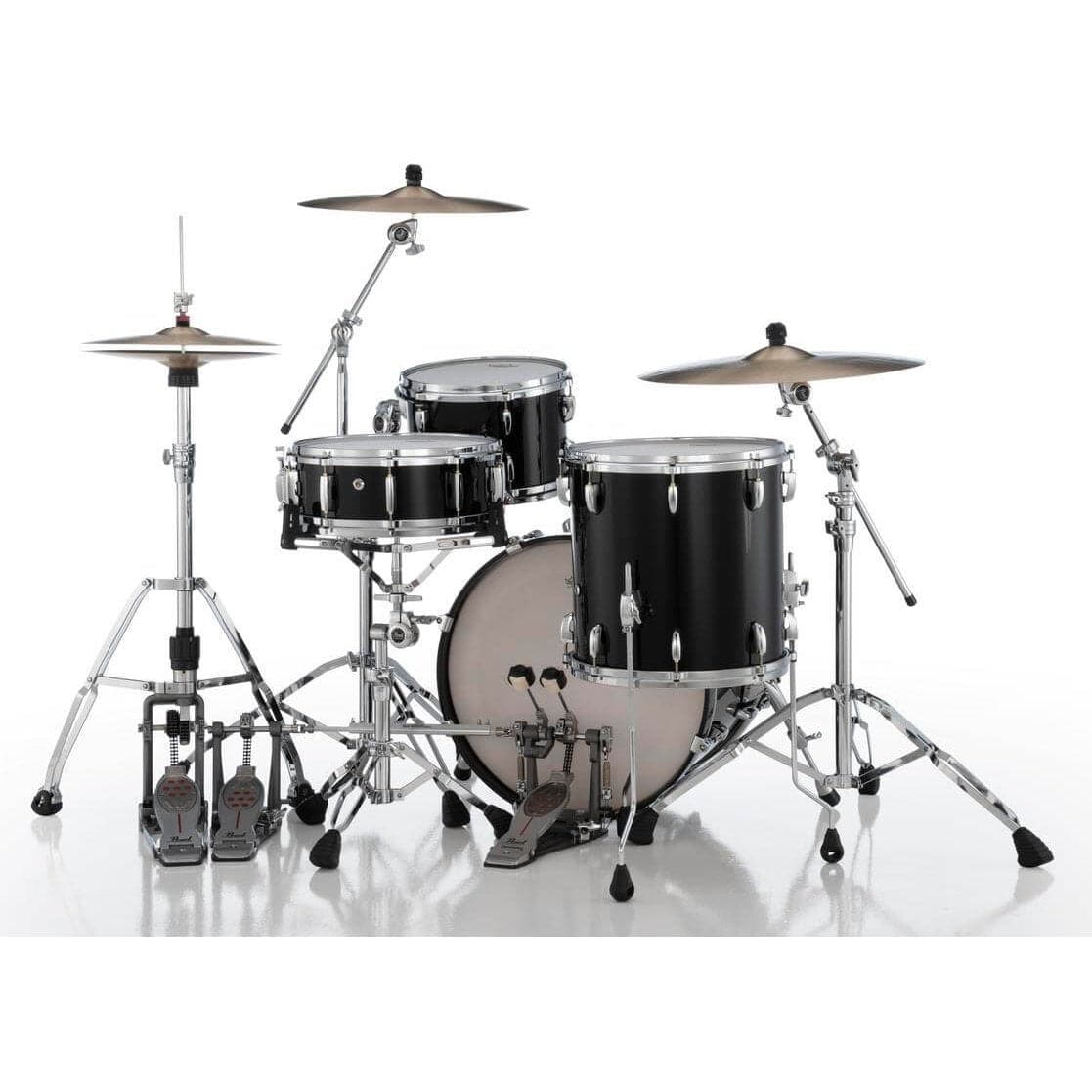 Pearl Masters Maple MM6 3pc Drum Set 20/12/14 w/Standard R2 Mounts Piano Black