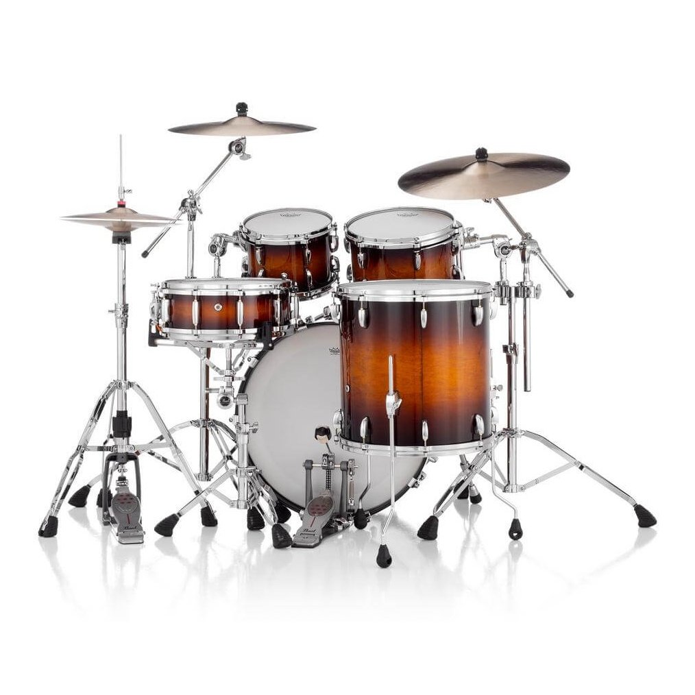 Pearl Masters Maple/Gum 4pc Drum Set w/22x16BD w/Standard R2 Mounts Vintage Tobacco Burst