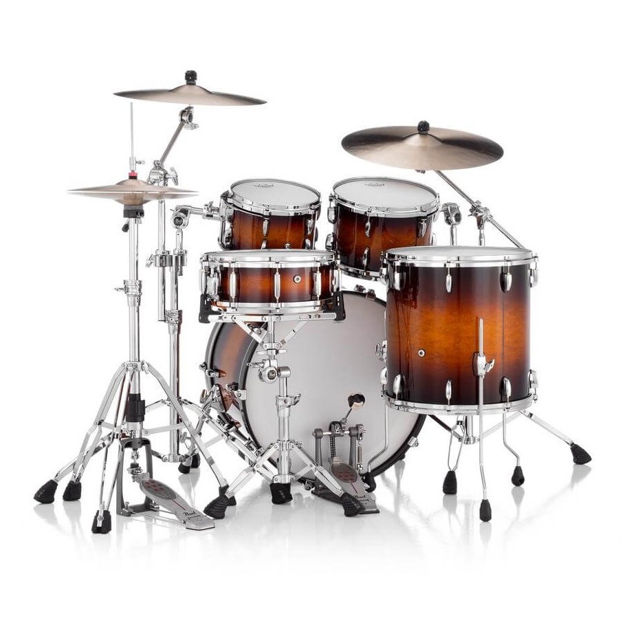 Pearl Masters Maple/Gum 4pc Drum Set w/22x16BD w/Standard R2 Mounts Vintage Tobacco Burst