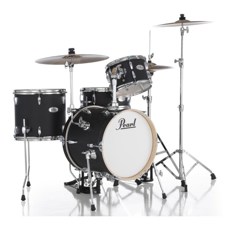 Pearl Midtown 4pc Drum Set Matte Asphalt Black w/Hardware