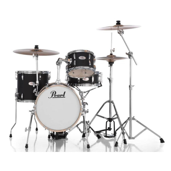 Pearl Midtown 4pc Drum Set Matte Asphalt Black w/Hardware