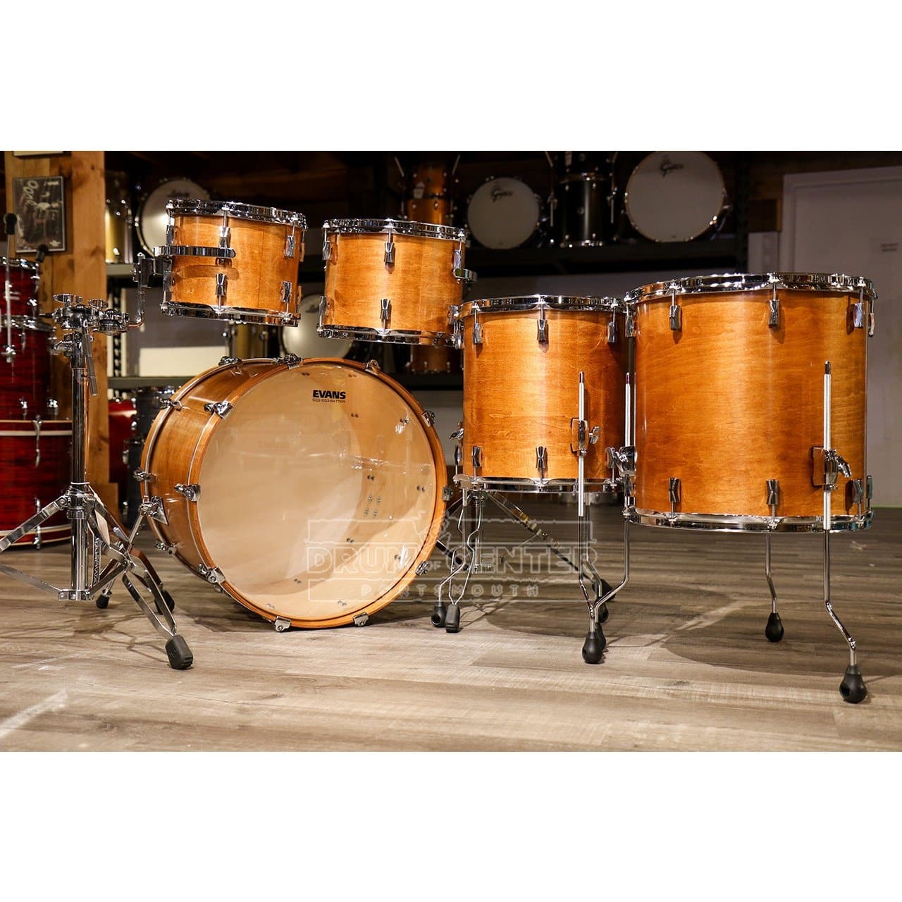 Noble & Cooley CD Maple 5pc Drum Set Honey Maple Oil