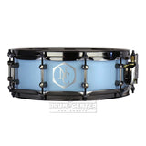 Noble & Cooley Alloy Classic Painted Snare Drum 14x4.75 Flat Baby Blue w/Black Hw