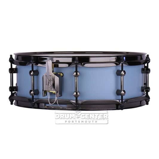Noble & Cooley Alloy Classic Painted Snare Drum 14x4.75 Flat Baby Blue w/Black Hw