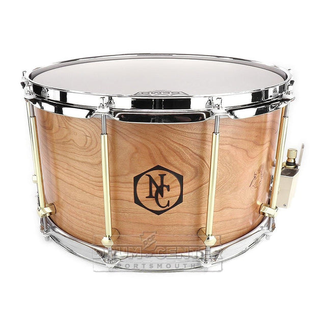 Noble & Cooley Solid Shell Classic Cherry Snare Drum 14x8 Natural Oil