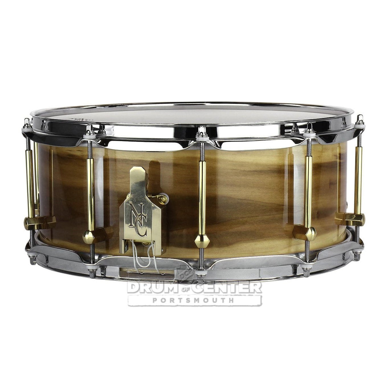 Noble & Cooley Solid Shell Classic Tulip Snare Drum 14x6 Natural Gloss w/Oval Badge