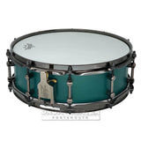 Noble & Cooley Alloy Classic Painted Snare Drum 14x4.75 Flat Emerald Green w/Black Hw