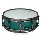 Noble & Cooley Alloy Classic Painted Snare Drum 14x4.75 Flat Emerald Green w/Black Hw