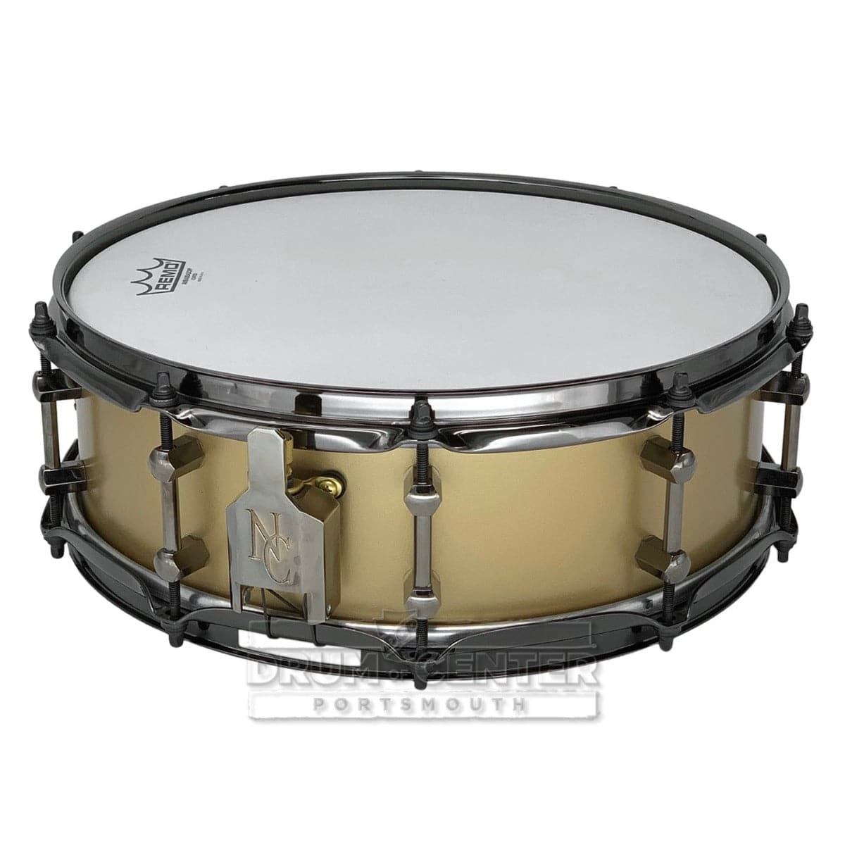 Noble & Cooley Alloy Classic Painted Snare Drum 14x4.75 Flat Gold w/Black Hw