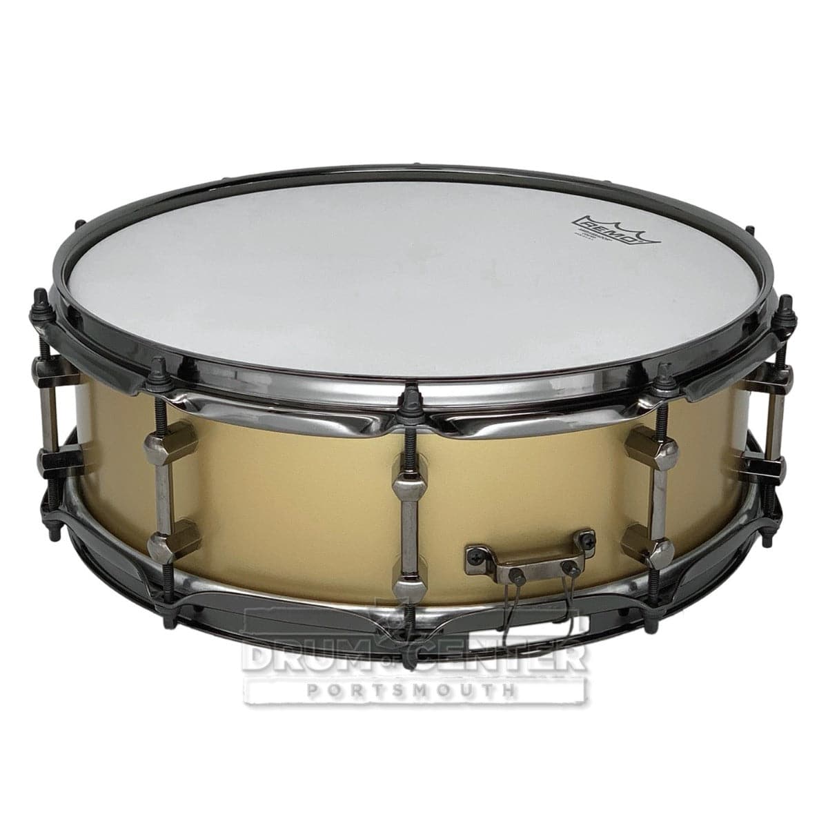 Noble & Cooley Alloy Classic Painted Snare Drum 14x4.75 Flat Gold w/Bl
