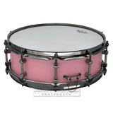 Noble & Cooley Alloy Classic Painted Snare Drum 14x4.75 Flat Pink w/Black Hw