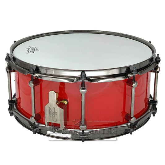 Noble & Cooley Alloy Classic Painted Snare Drum 14x6 Fire Engine Red w/Black Hw