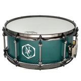 Noble & Cooley Alloy Classic Painted Snare Drum 14x6 Flat Emerald Green w/Black Hw