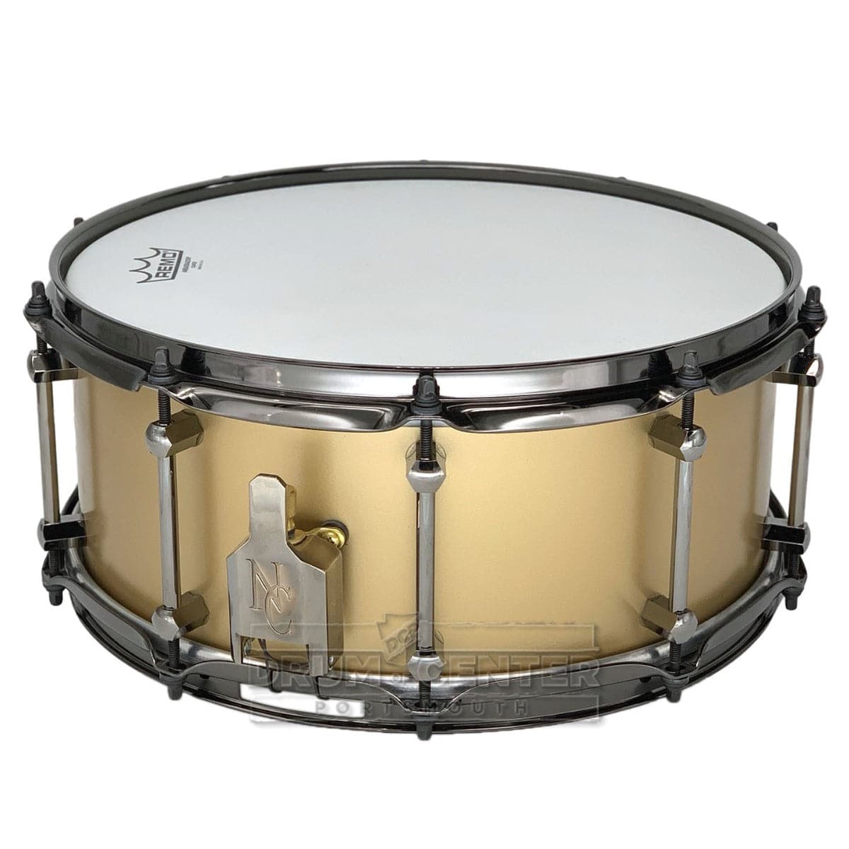 Noble & Cooley Alloy Classic Painted Snare Drum 14x6 Flat Gold w/Black Hw