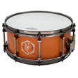Noble & Cooley Alloy Classic Painted Snare Drum 14x6 Flat Orange w/Black Hw