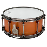 Noble & Cooley Alloy Classic Painted Snare Drum 14x6 Flat Orange w/Black Hw