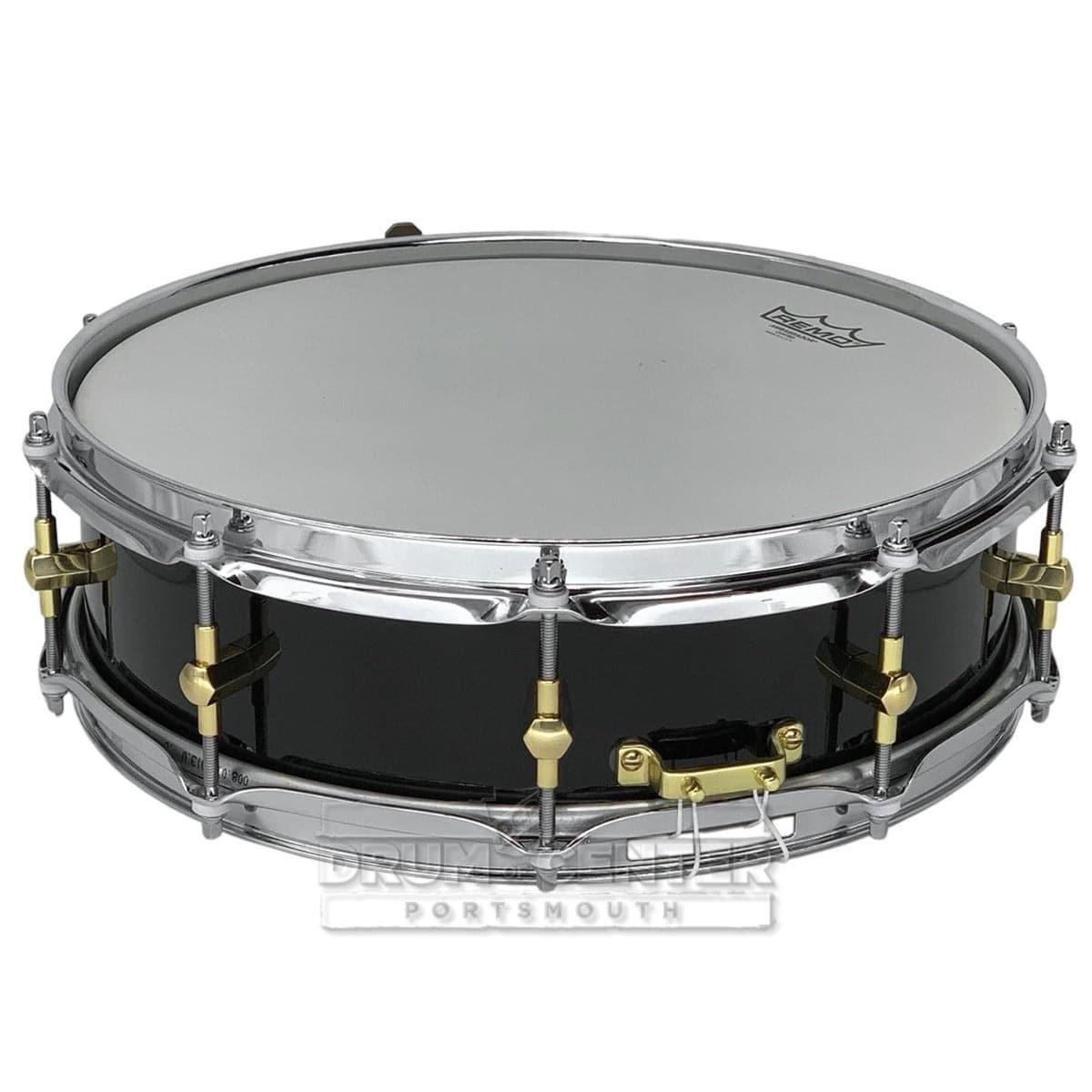 Noble & Cooley Solid Shell Classic Maple Snare Drum 14x3 7/8 Piano Black Gloss