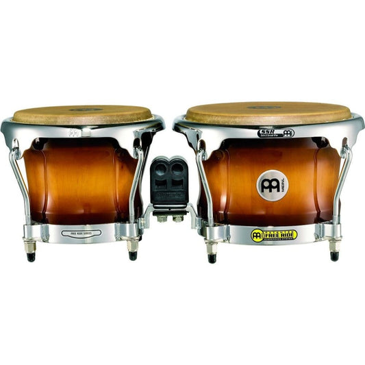 Meinl Free Ride Series Wood Bongos 7 & 8 1/2 Gold Amber Sunburst