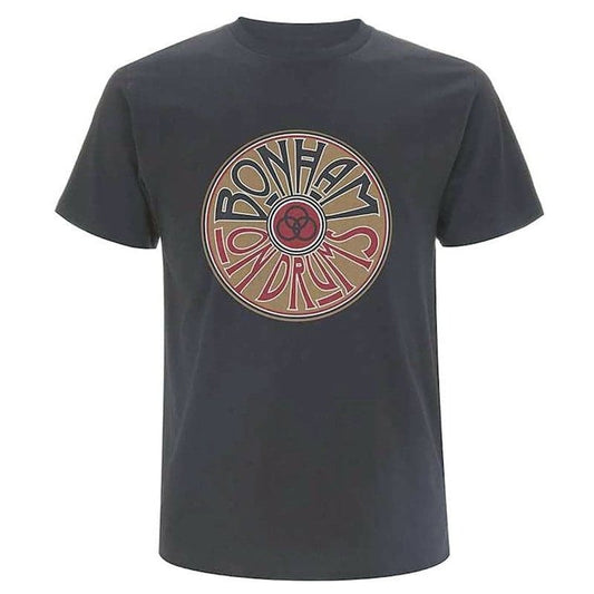 John Bonham On Drums T-Shirt - Coal Color - Medium
