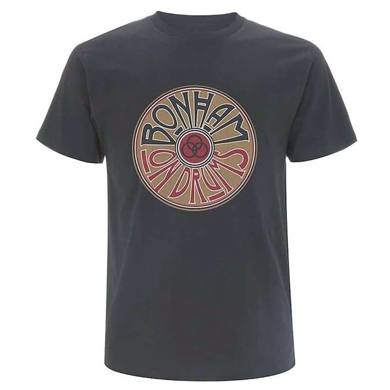 John Bonham On Drums T-Shirt - Coal Color - XL