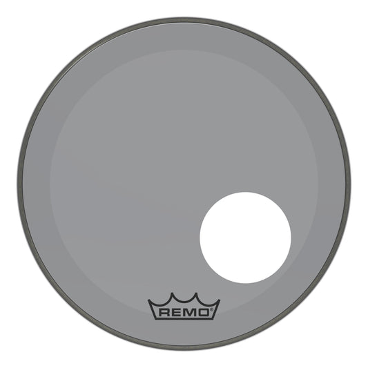 Remo Powerstroke P3 Colortone Smoke 18 Inch Bass Drum Head w/5" Offset Hole