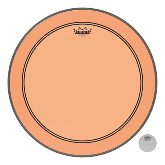 Remo Powerstroke P3 Colortone Orange 20 Inch Bass Drum Head