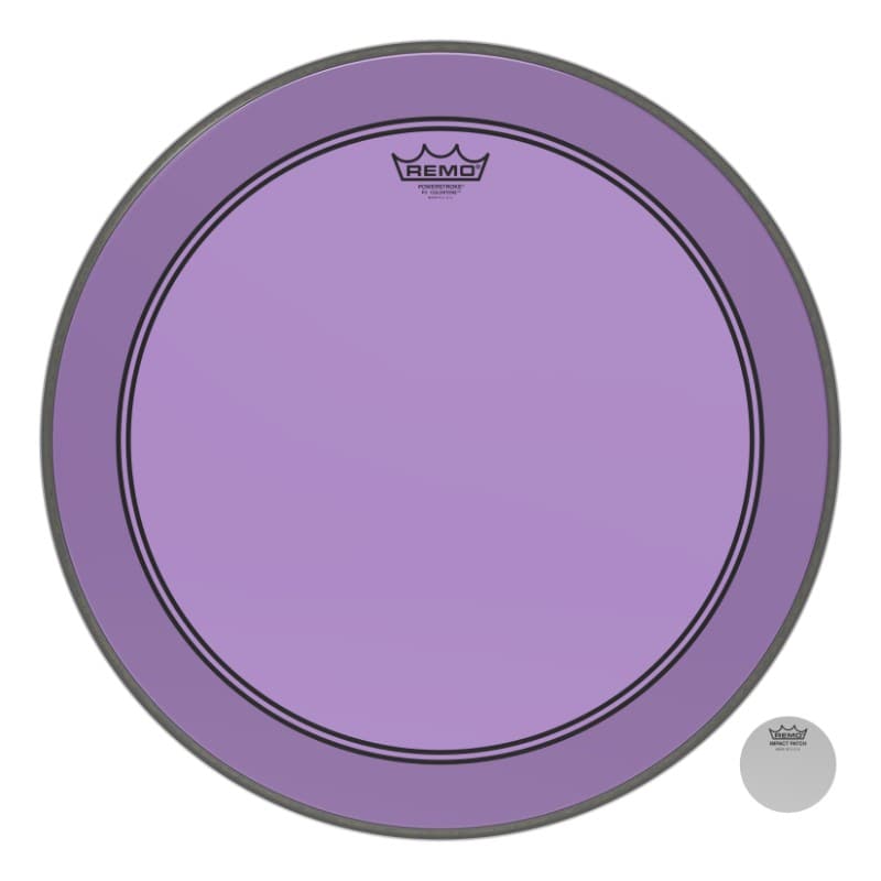 Remo Colortone Purple Powerstroke P3 Colortone 20 Inch Bass Drum Head