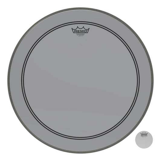Remo Powerstroke P3 Colortone Smoke 20 Inch Bass Drum Head