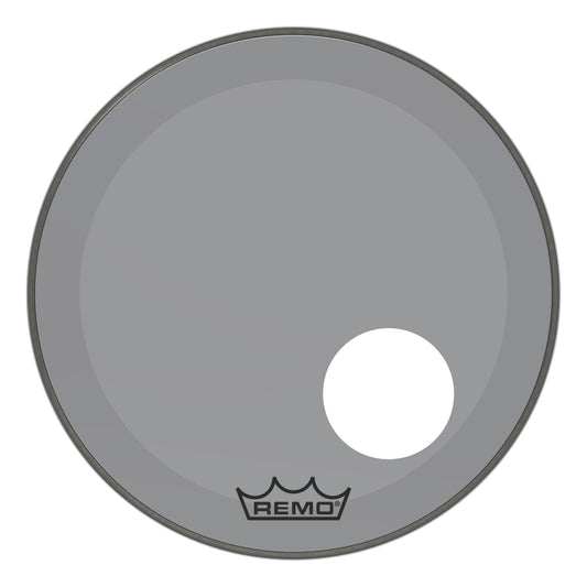 Remo Powerstroke P3 Colortone Smoke 20 Inch Bass Drum Head w/5" Offset Hole